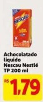 Extra Supermercado Achocolatado liquido Nescau Nestle TP 200ml oferta