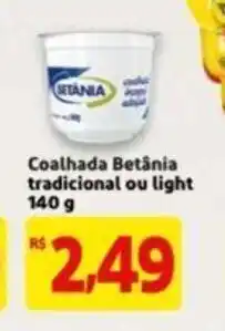 Coalhada Betania Tradicionak ou Light 140g