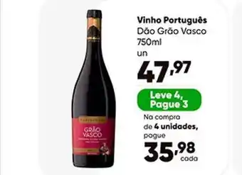 Zaffari Vinho Português Dão Grão Vasco oferta