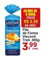 Rossi Supermercado Pao de Forma Visconti Trad. 400g oferta