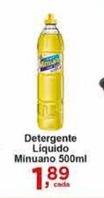 Rossi Supermercado Detergente Liquido Minuano 500ml oferta