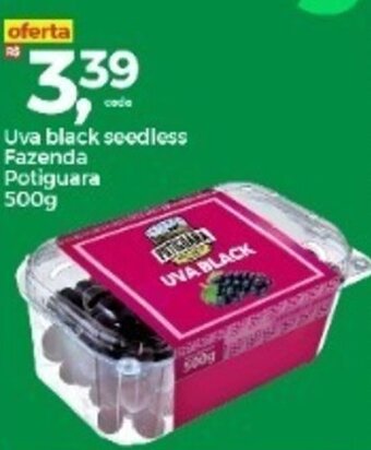 Frangolândia Uva Black Seedless Fazenda Potiguara 500g oferta