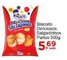 Rossi Supermercado Biscoito Deliciosos Salgadinhos Panco 500g oferta
