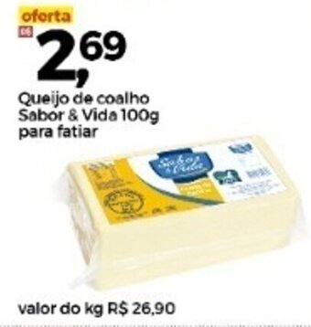 Frangolândia Queijo de coalho Sabor & Vida 100g para fatiar oferta