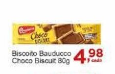 Rossi Supermercado Biscoito Bauducco Choco Biscuit 80g oferta