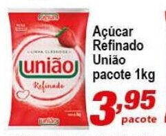 Ricoy Supermercados Acucar refinado Uniao pacote 1kg oferta