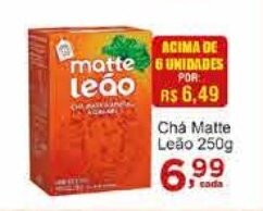 Rossi Supermercado Cha Matte Leao 250g oferta