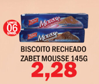 Biscoito Recheado Zabet Mousse 145g