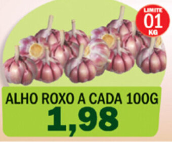 Supermercados Mendonça Alho Roxo a cada 100g oferta