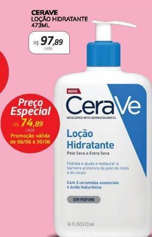 Drogal Loção hidratante cerave 473ml oferta
