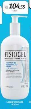 Drogal Loção cremosa fisiogel 400ml oferta