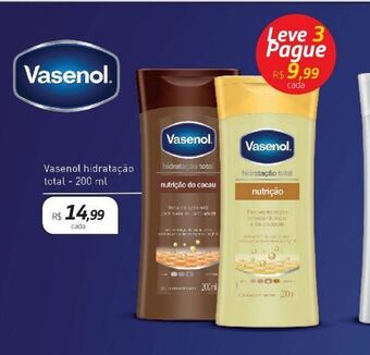 Drogal Vasenol hidratação total 200ml oferta