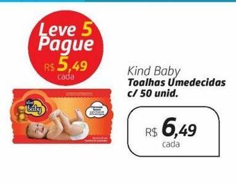Kind baby toalhas umedecidas c/ 50 unid.