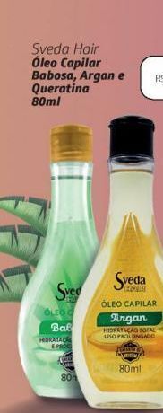 Drogal Sveda hair óleo capilar babosa, argan e queratina 80ml oferta