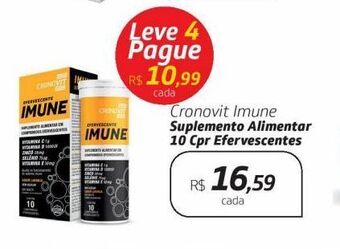 Drogal Cronovit imune suplemento alimentar 10 cpr efervescentes oferta