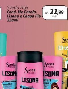 Drogal Sveda hair cond. me enrola, lisona e chapa fio 350ml oferta