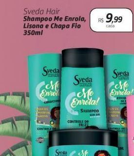 Drogal Sveda hair shampoo me enrola, lisona e chapa fio 350ml oferta