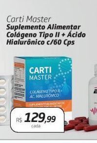 Drogal Carti master suplemento alimentar colágeno tipo ii + ácido hialurônico c/60 cps oferta