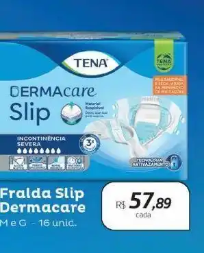 Drogal Fralda slip dermacare m e g, 16unid oferta