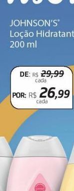 Drogal Loção hidratante johnson's 200ml oferta