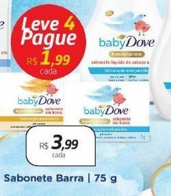 Drogal Sabonete barra baby dove 75g oferta