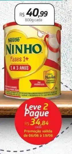 Drogal Nestlé ninho 800g oferta