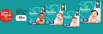 Drogal Pampers confort sec giga m 80 / g 70 xg 62 / xxg 60 oferta