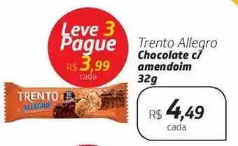 Trento allegro chocolate c/ amendoim 32g