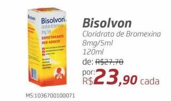 Bisolvon cloridrato de bromexina 8mg/5ml 120ml