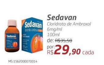 Drogal Sedavan cloridrato de ambroxol 6mg/ml 100ml oferta