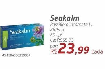 Drogal Seakalm passiflora incarnata l. 260mg 20 cpr oferta