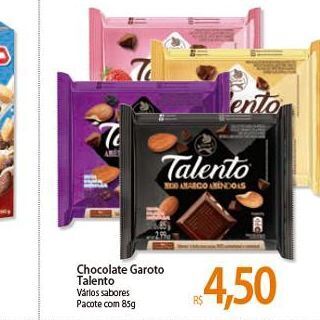 Atacadão Chocolate garoto Talento oferta