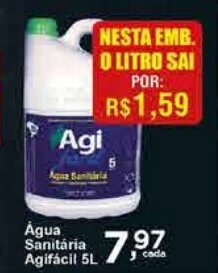 Rossi Supermercado Agua Sanitaria Agi Facil 1L oferta
