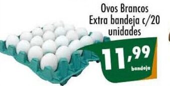 Ricoy Supermercados Ovos Brancos Extra bandeja c/20 unidades oferta