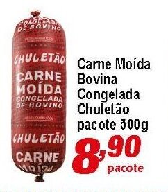 Ricoy Supermercados Carne Moida Bovina Congelada Chuletao pacote 500g oferta