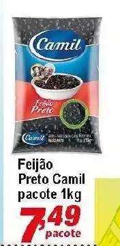 Ricoy Supermercados Feijao Preto Camil pct 1kg oferta