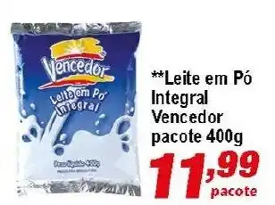 Ricoy Supermercados Leite em po Integral Vencedor pacote 400g oferta