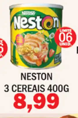 Supermercados Mendonça Neston 3 Cereais 400g oferta