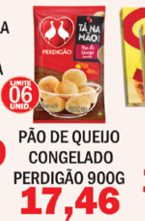 Supermercados Mendonça Pao de Queijo congelado Perdigao 900g oferta