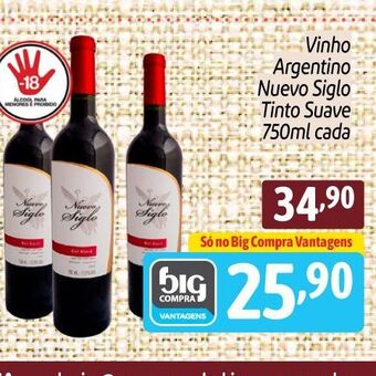 Supermercados Big Compra Vinho Argentino oferta