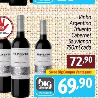 Supermercados Big Compra Vinho Argentino oferta