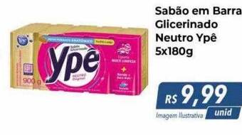 Hiper Moreira Sabão Em Barra Glicerinado Neutro Ypê oferta
