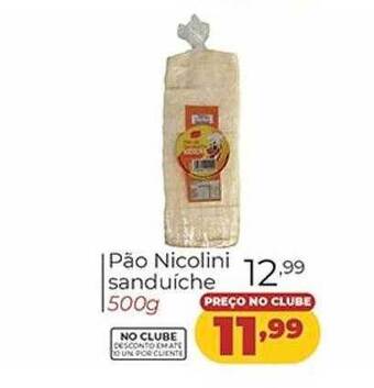 Pão Nicolini Sanduíche