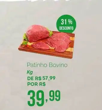 Oba Hortifruti Patinho Bovino Kg 31% Desconto oferta