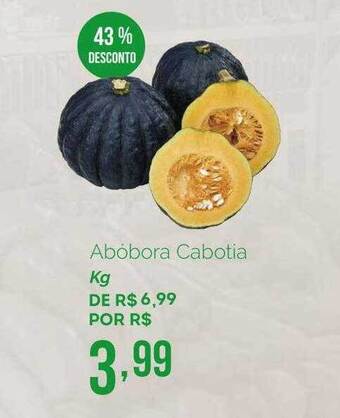 Oba Hortifruti Abóbora Cabotia Kg 43% Desconto oferta