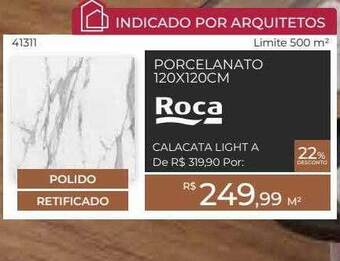 ABC da Construção Porcelanato 120x120cm Roca oferta