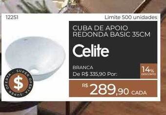 Cuba De Apoio Redonda Basic 35cm Celite