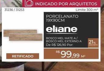 ABC da Construção Porcelanato 19x90cm Eliane oferta