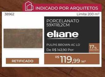 ABC da Construção Porcelanato 59x118.2cm Eliane oferta