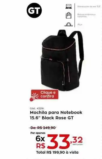 Ibyte Mochila Para Notebook 15.6 oferta
